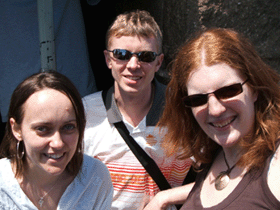 Chris, Al and Lizzie at Sagrada Famila