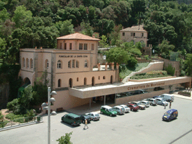 The mountain railway station