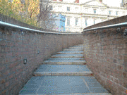 Sweeping Stairs near the parliment building