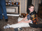 Chilled cousin Matthew