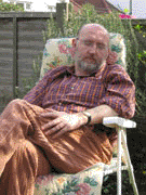 Ed (Lizzies Dad) engaged in his favourite post eating activity! 