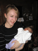 Becky (Lizzies Sis) with Joey (Lizzies  Nephew)