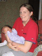 Vicky with her son Joey