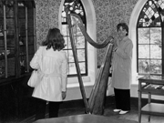 Aunty Denise with Gran at harp