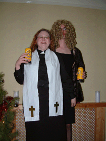 Alison and Deadry (Woody in drag)