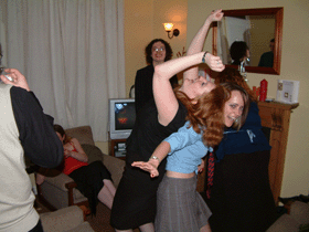 They practice their dancing