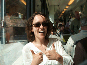 Chrissie looks a bit excited