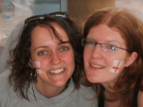 First England match baby, Yeah!
